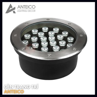 Đèn led âm đất 18w tròn đèn chiếu sáng trang trí nhà cửa khách sạn cực đẹp sang trọng ANTEICO