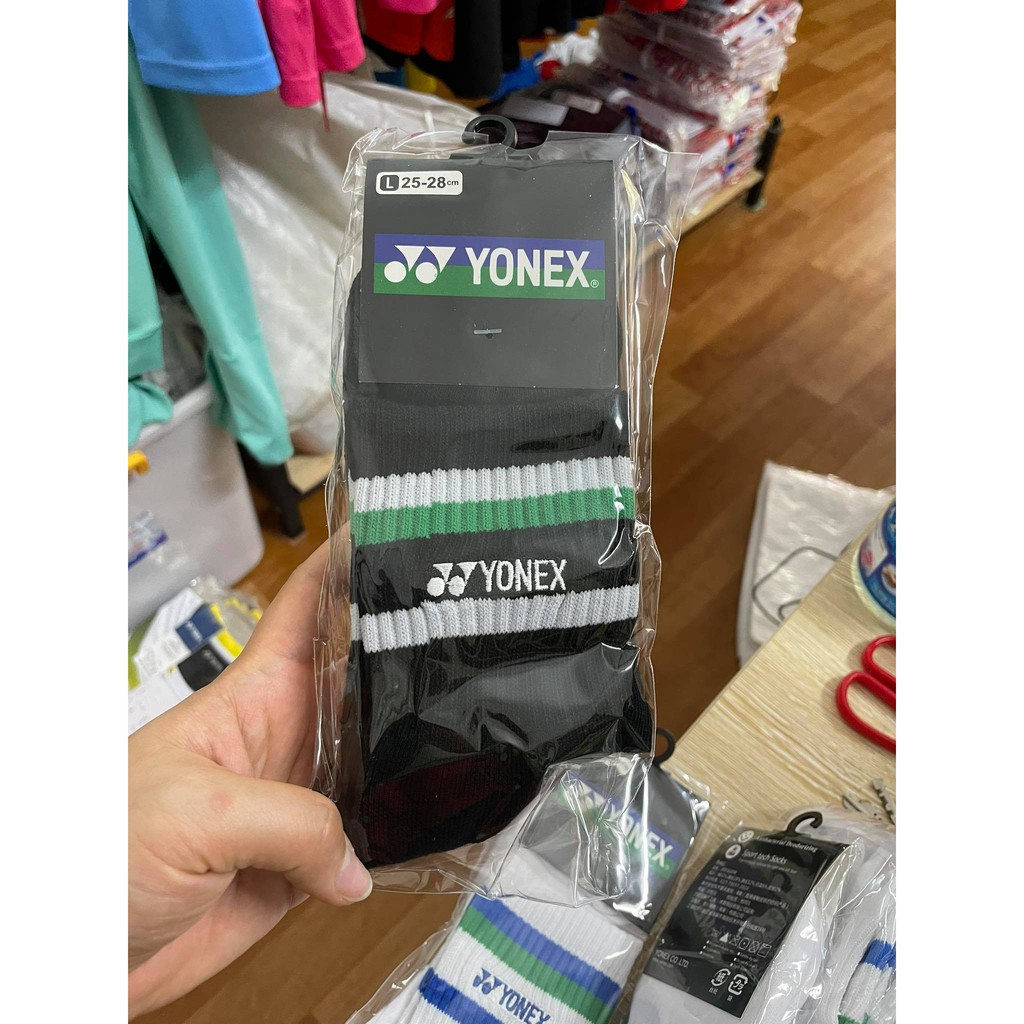 Tất cầu lông Yonex 2 vạch cao cổ