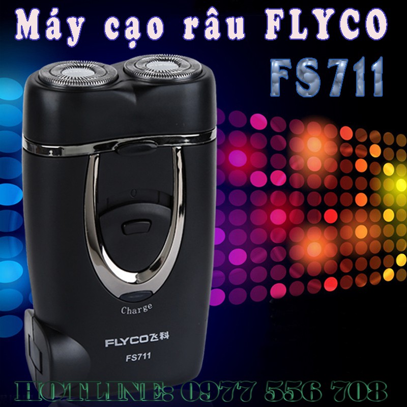 Máy Cạo Râu ⚡️𝐅𝐑𝐄𝐄 𝐒𝐇𝐈𝐏⚡️ 2 Lưỡi Flyco FS 711 Nhỏ Gọn Tiện Lợi - SLC.VN