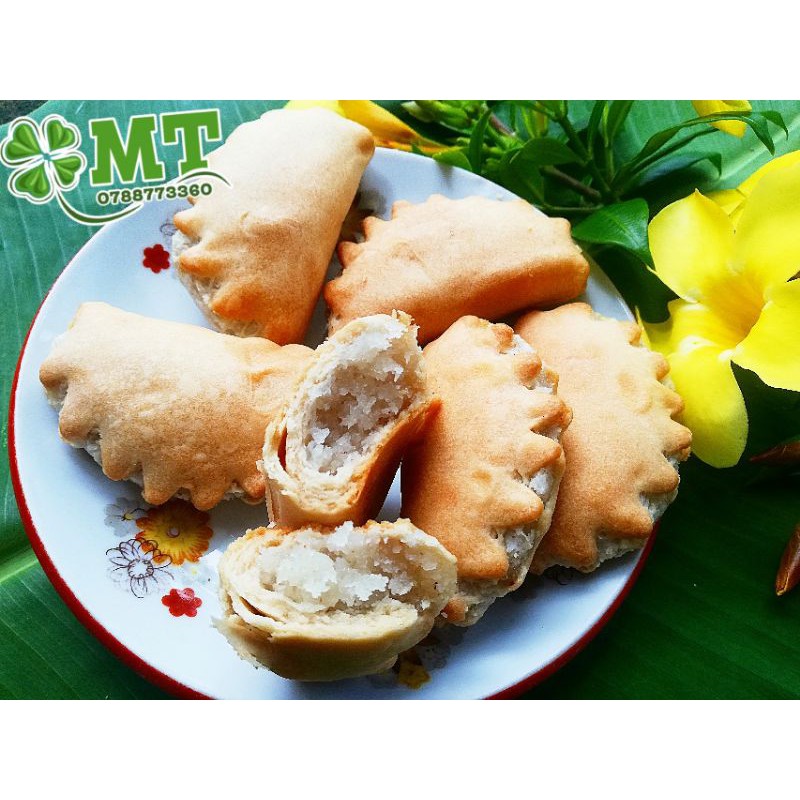 Bánh xếp nhân dừa nướng hộp 10c