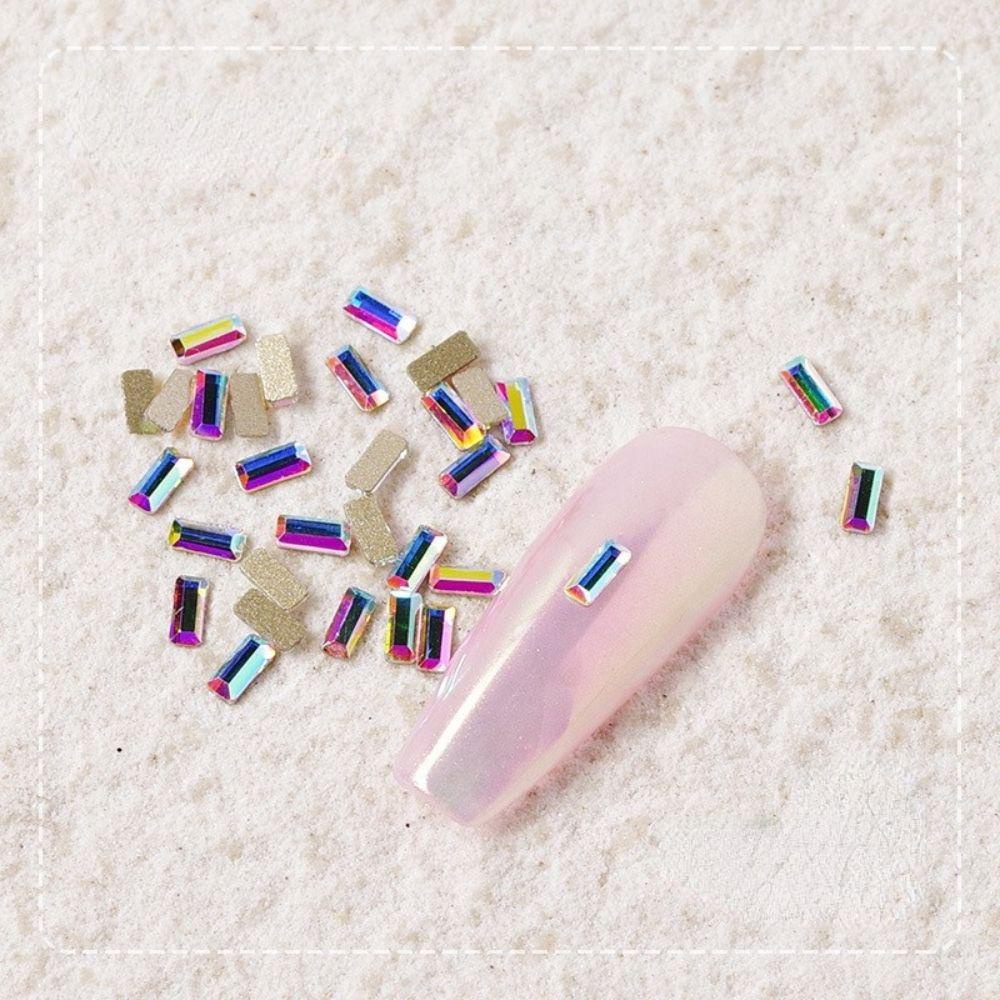 Phụ Kiện Đáy Phẳng Lấp Lánh Trang Trí Móng Tay 3D Cho Salon