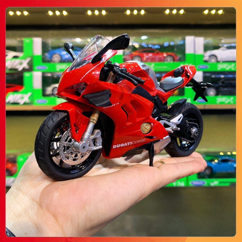Xe mô hình Ducati1199 Panigale V4s tỉ lệ 1:12 Alloy