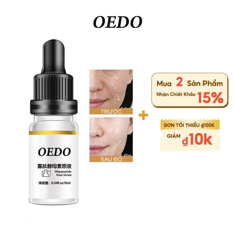 Oligopeptide Yeast Serum OEDO Chống Nhăn Mặt Dưỡng Ẩm Dưỡng Ẩm Sửa Chữa Làm Trắng Da Chăm Sóc Da 10ml | BigBuy360 - bigbuy360.vn