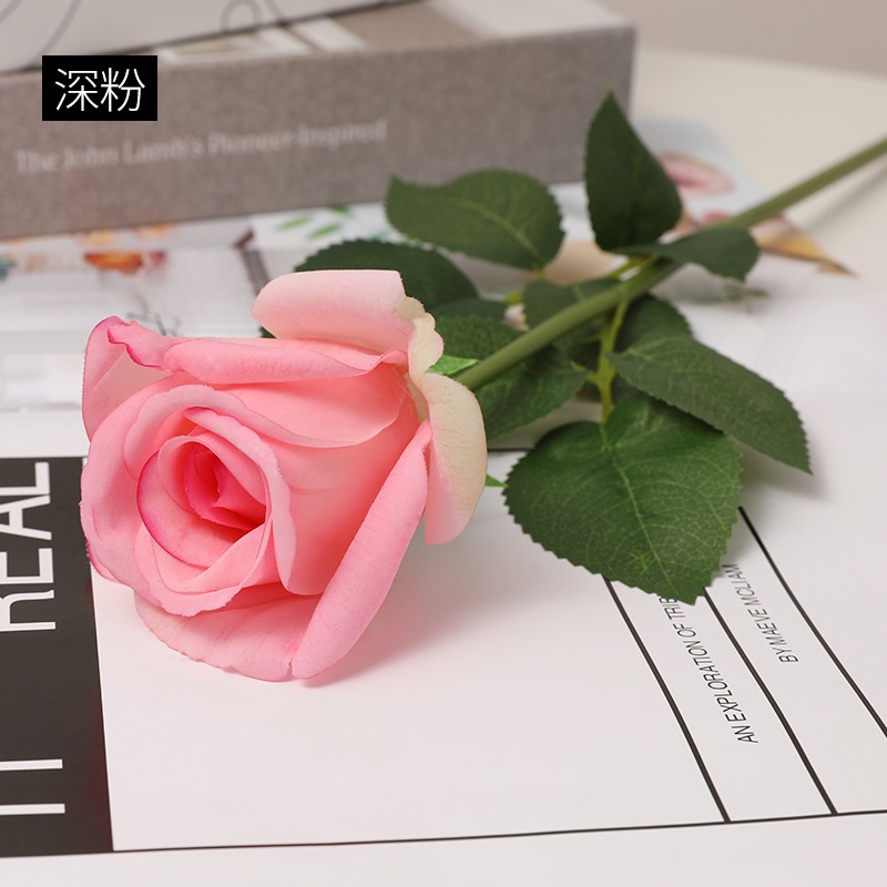 Cành hoa hồng giả trang trí phòng khách/ phòng ngủ