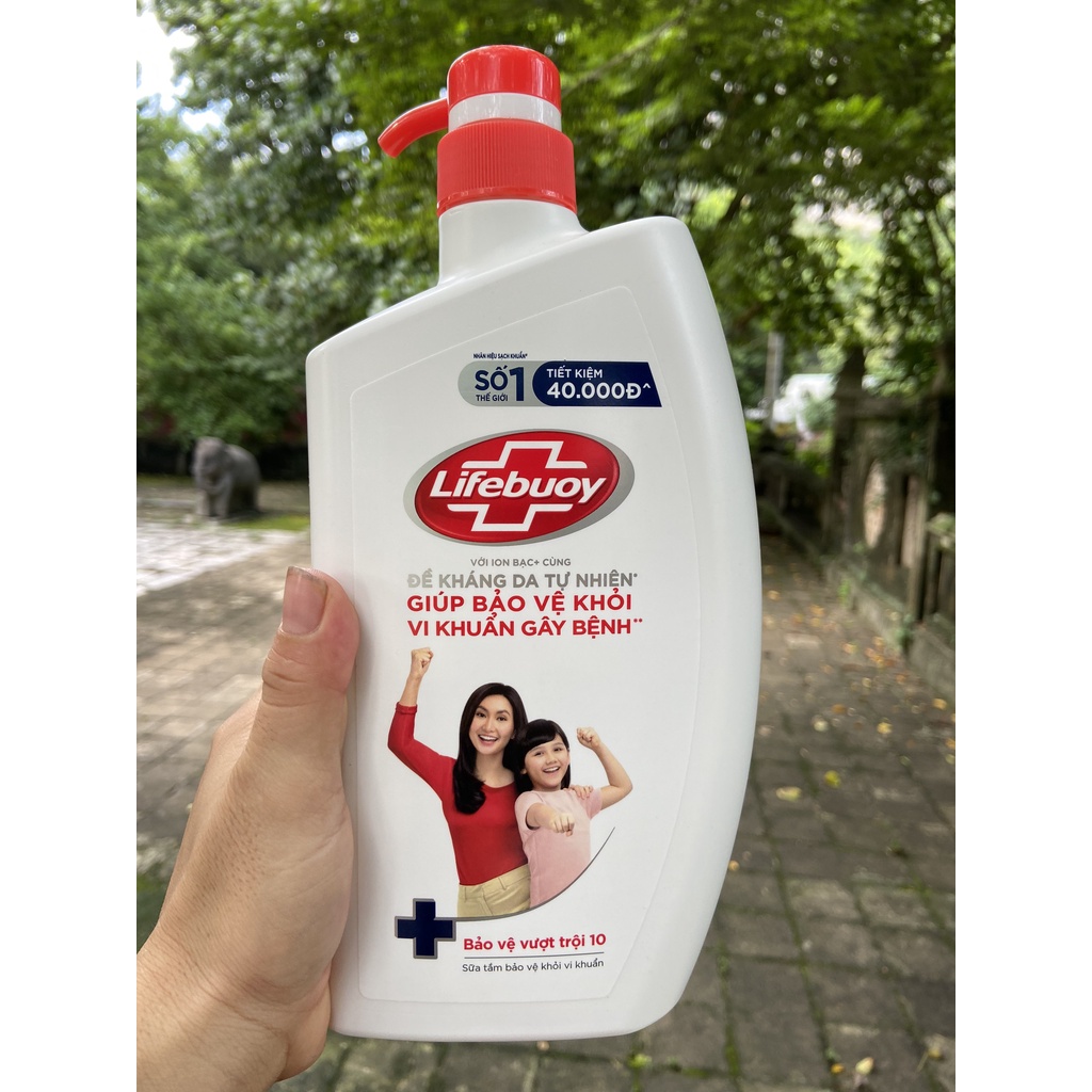 SỮA TẮM LIFEBUOY BẢO VỆ VƯỢT TRỘI 850G TẶNG SỮA TẮM THAN NHỎ