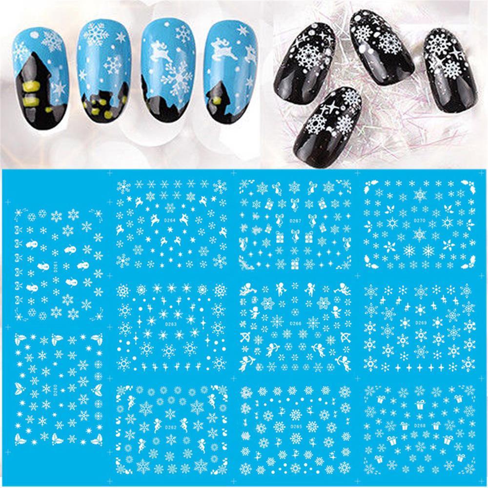 PATH Set 11 Decal Nước Dán Móng Hoạ Tiết Giáng Sinh