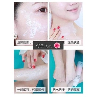 xịt chống nắng nâng tông maycreate
