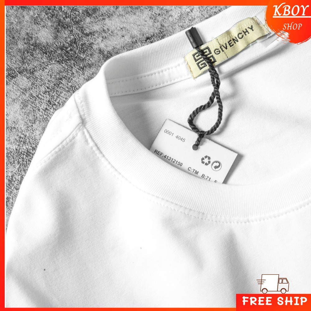 Áo Thun Nam Tay Ngắn Kboy Shop Áo Phông Dáng Suông Cổ Tròn Đẹp Trắng Đen Cotton Mềm In Hình, Co Giãn - V224