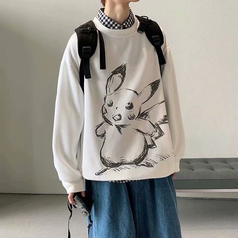 Áo Khoác Sweater Tay Dài Dáng Rộng Chất Dày Dặn Thời Trang Cho Nam Giới | BigBuy360 - bigbuy360.vn