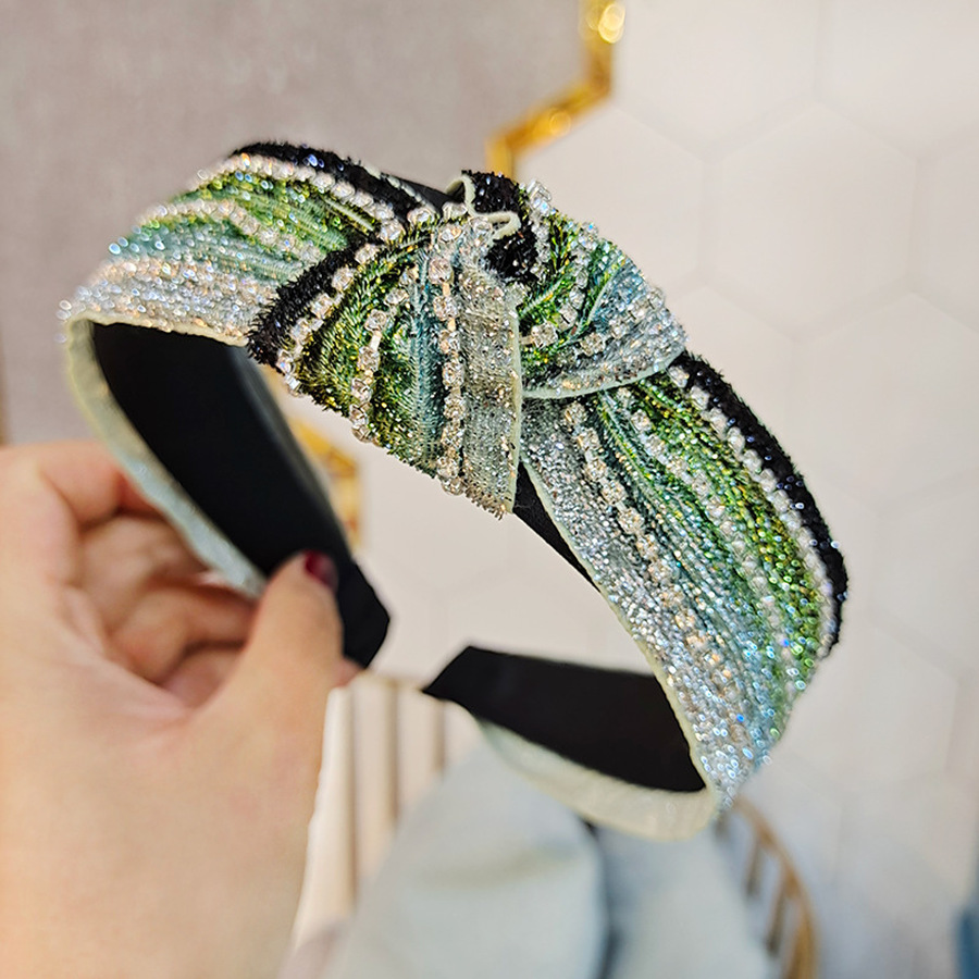 Băng Đô Cài Tóc Đính Đá Lấp Lánh Phong Cách Hàn Quốc