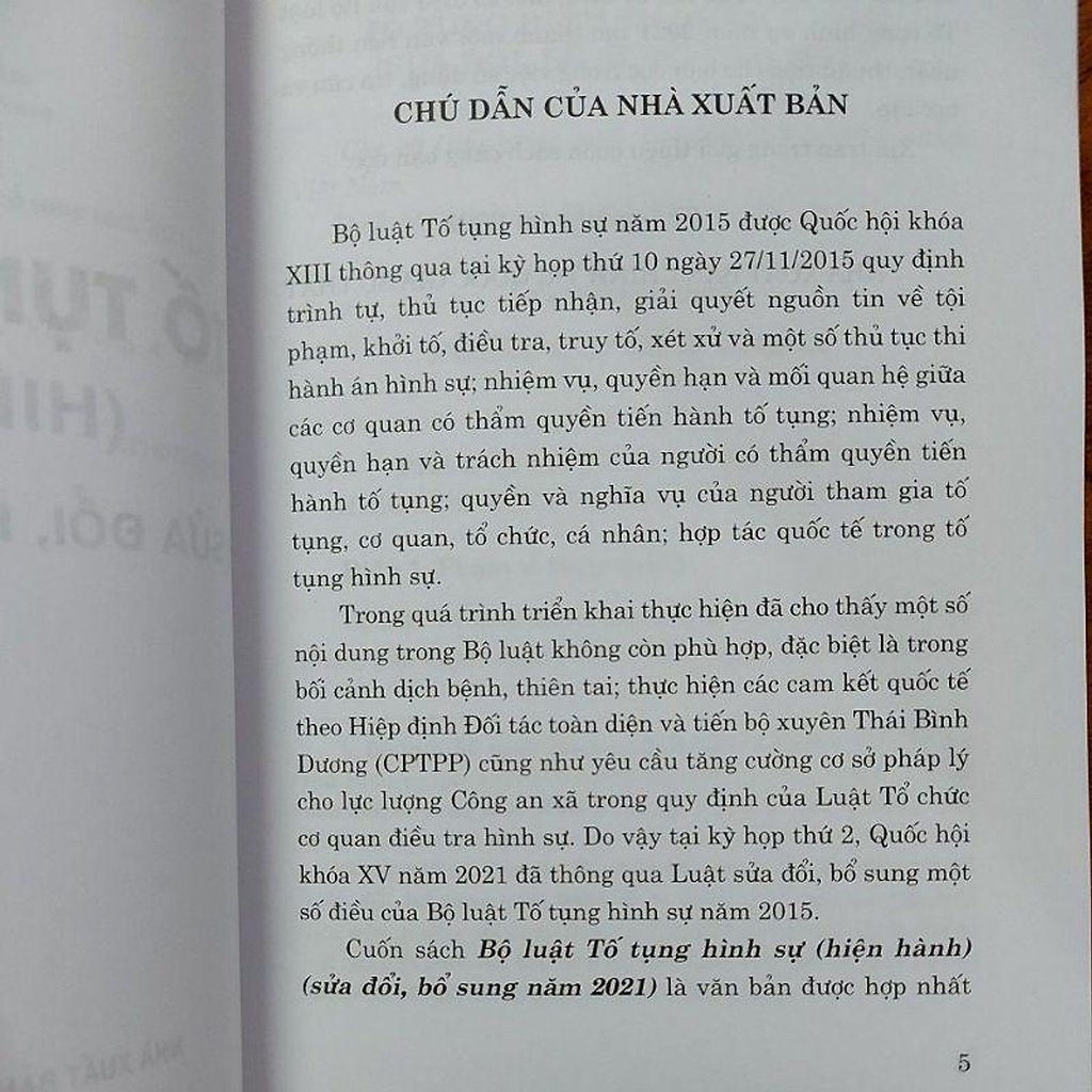 Sách luật - Bộ luật Tố tụng Hình Sự
