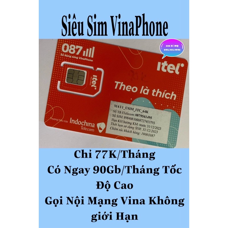 Sim Đôi Phong Thuỷ/Sim Cặp Data Tốc Độ Cao 90Gb/Tháng-Gọi Nội mạng Ti Tỉ Phút