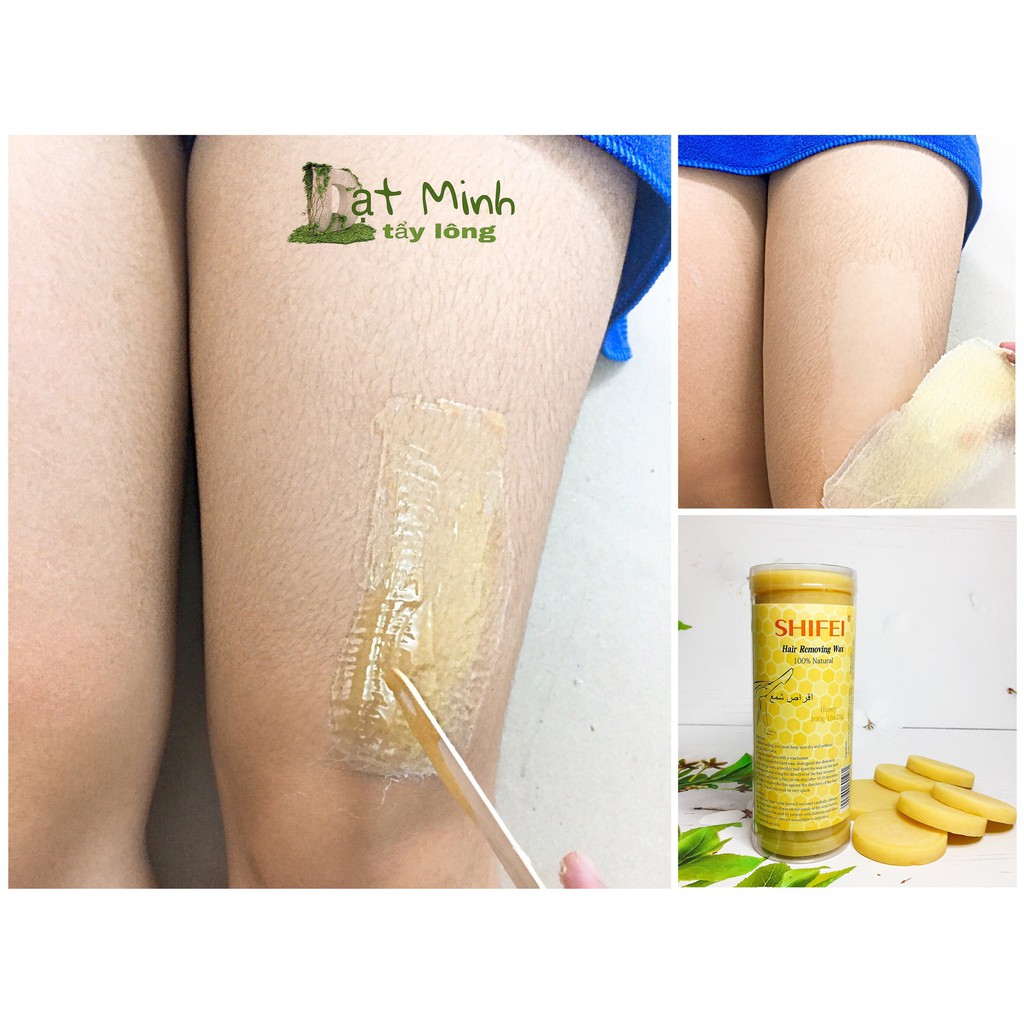 Bộ Sáp Wax Tẩy Lông Nóng Cứng 4 viên (100gr), tẩy lông Vùng kín_Bikini_Nách_Mép_Chân_Tay