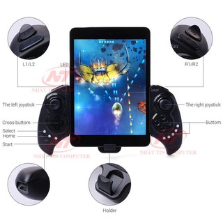 Tay cầm chơi game bluetooth IPEGA PG-9023/ PG-9023s hỗ trợ PC/ANDROID/IOS (Đen) -dc2039