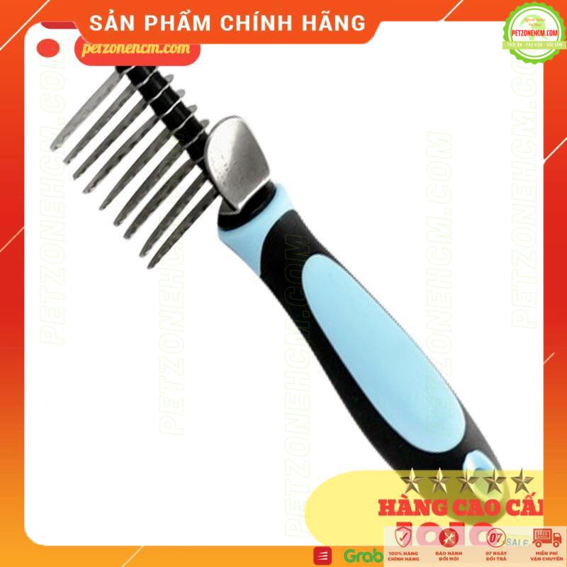 Lược cắt lông vón cho chó mèo inox  FREESHIP 20K  Chải cắt lông vón cục cán nhựa cho chó mèo lông dài size 16x6cm