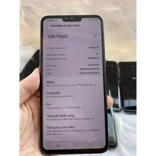 Điện thoại LG V50 ThinQ 3 Camera bản Hàn Quốc ram 6G/128G /Snap855 | BigBuy360 - bigbuy360.vn