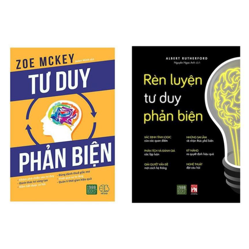 Sách - Combo Tư duy phản biện + rèn luyện tư duy phản biện [1980 Books]