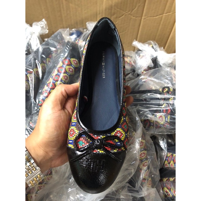 Giày bệt thổ cẩm da thật | BigBuy360 - bigbuy360.vn