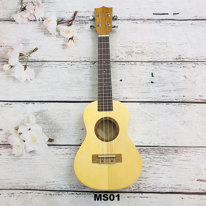 Đàn Ukulele Concert Full gỗ Mahogany 23 inch (Tặng kèm GT và 3 pick gảy)