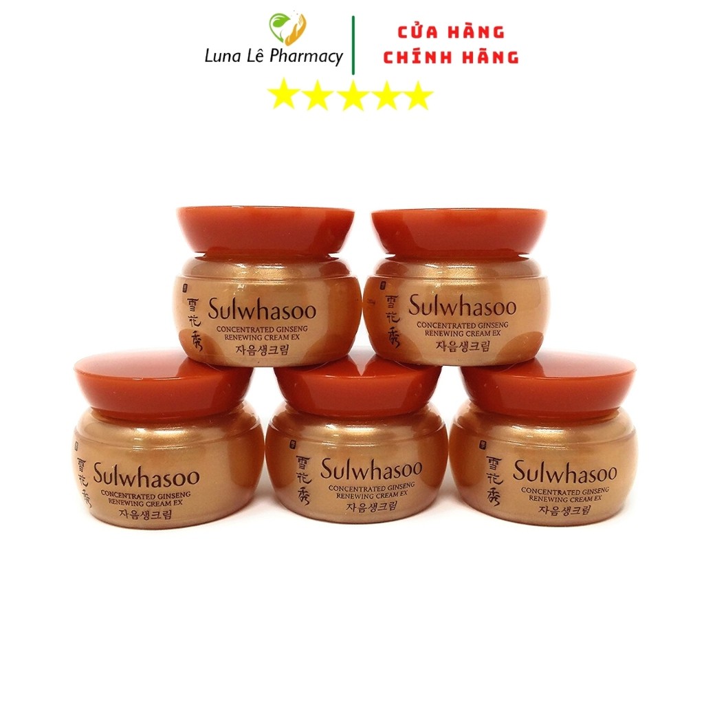 Kem Tái Tạo Da Chống Lão Hóa Nhân Sâm Sulwhasoo Concentrated Ginseng Renewing Cream Ex 5ml