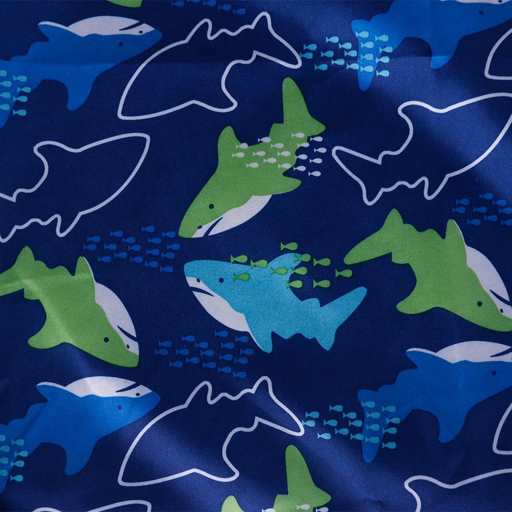 Áo choàng cắt tóc bằng Nylon chống thấm nước họa tiết cá biển cho bé | BigBuy360 - bigbuy360.vn