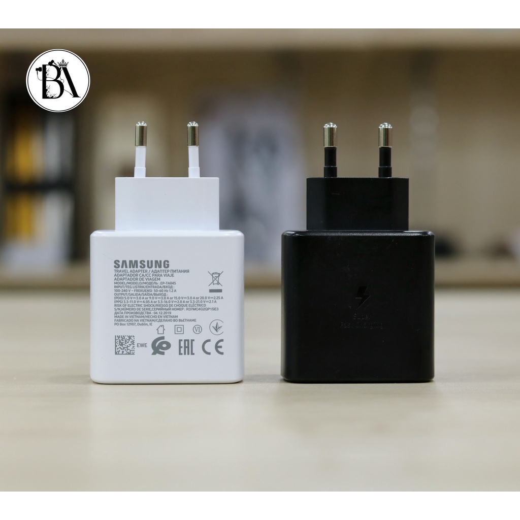 Bộ sạc Samsung 45W sạc siêu nhanh dành cho Samsung Note 10 Plus/S20 Ultra Plus 5G/Note 20/Note 20 Ultra 5.0