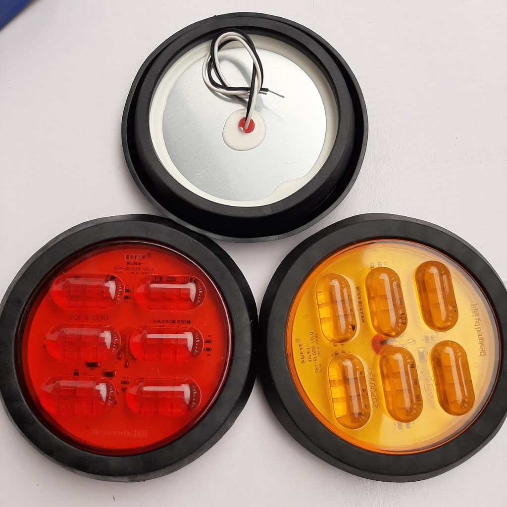 Đèn hậu  tròn xe tải chạy chung điện 12_24v