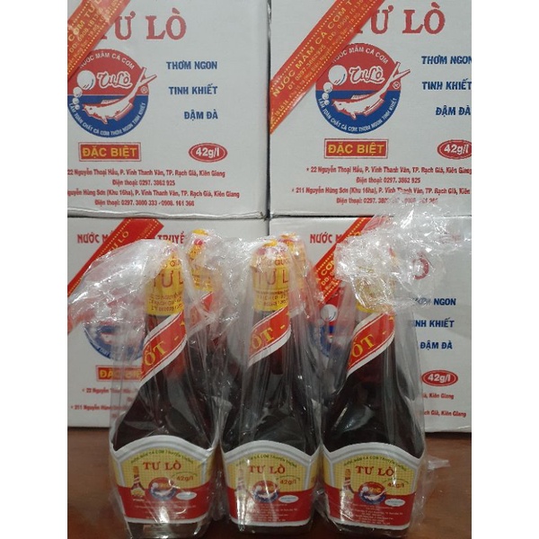 Nước mắm truyền thống Tư Lò Kiên Giang 6 chai 170ml 42 độ đạm