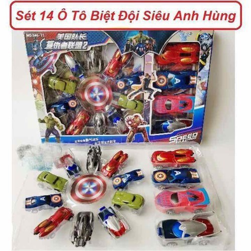 Sét 14 xe siêu nhân anh hùng cho bé yêu mới siêu hót