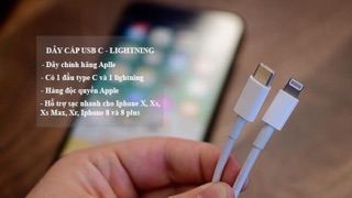 Dây cáp sạc nhanh PD Type-C to Lightning cho iPhone, iPad....