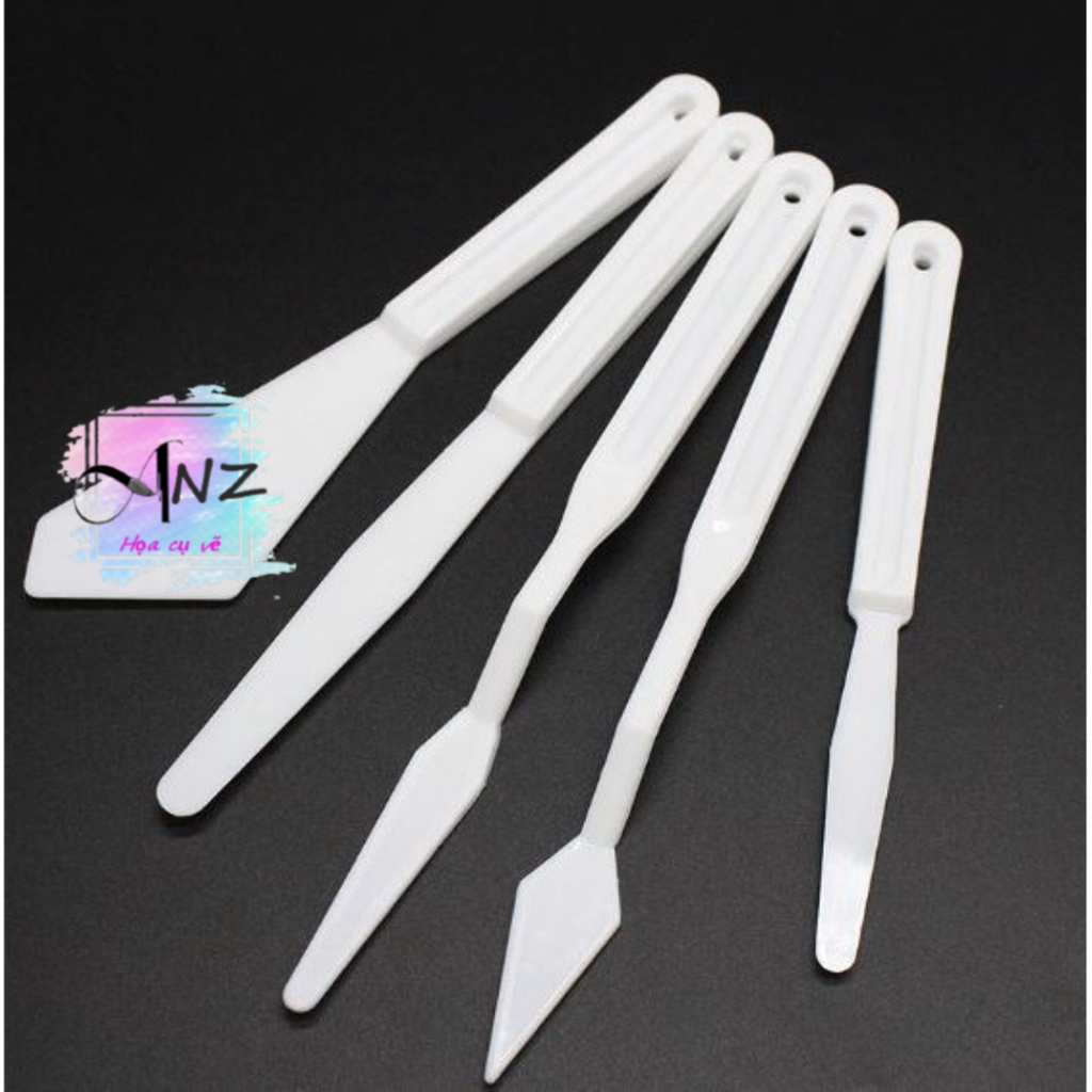 Bay bộ nhựa Mont Marte 5 cây, Mont Marte Studio Palette Knife Set 5pce Plastic MAPK0001