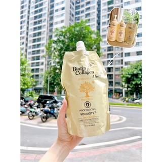 Kem ủ tóc Biotin Collagen phục hồi, dưỡng ẩm, nuôi dưỡng tóc nát, khô xơ, chẻ ngọn -  ALISA