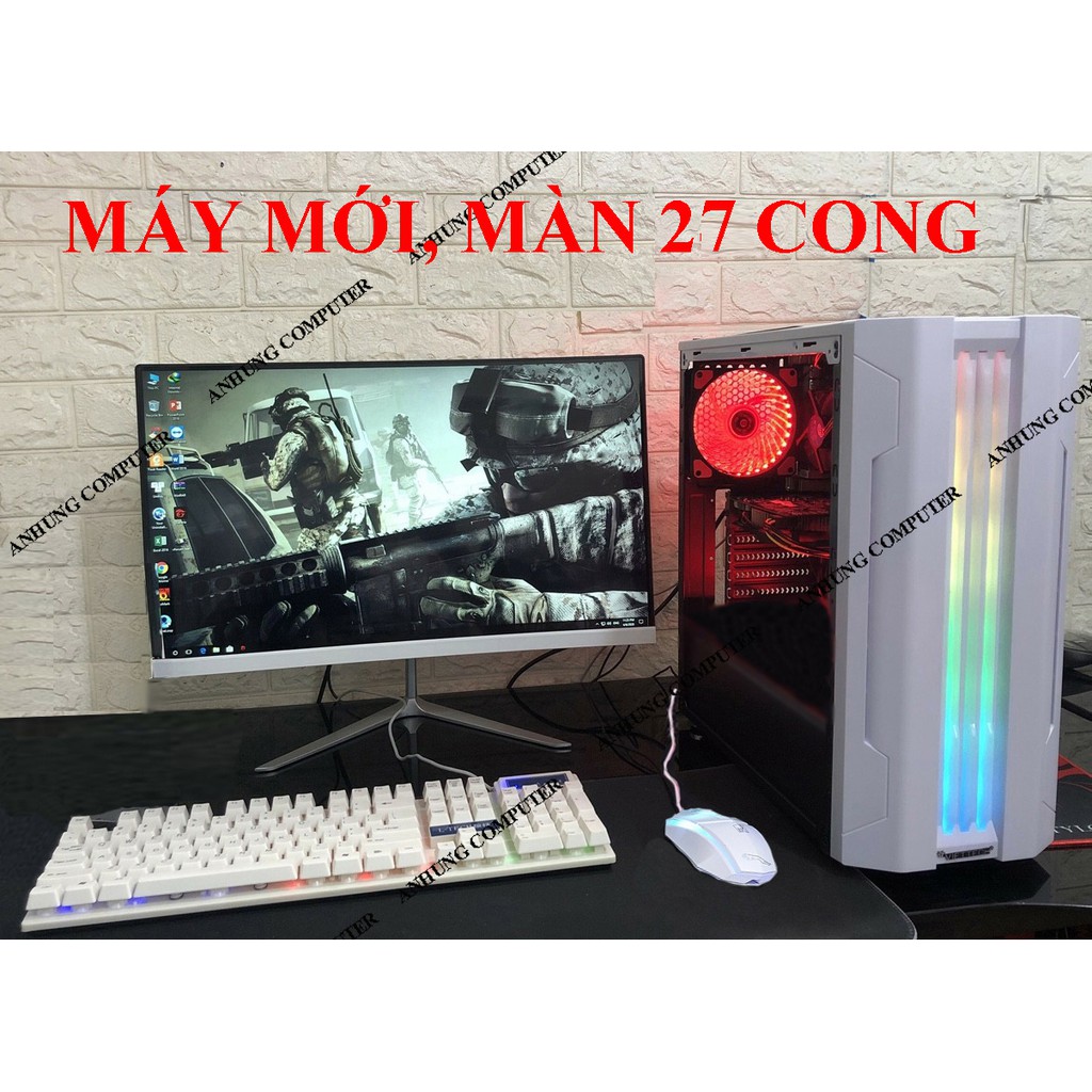 Bộ máy tính intel i7 màn 24 Dell CAO CẤP chuyên game cf, lol, fifa, pubg, gata 5, Genshin Impact ...