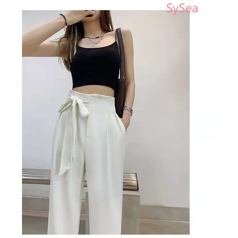 Quần Lưng Cao Đính Nơ Thời Trang Mùa Hè Hàn Quốc Cho Nữ