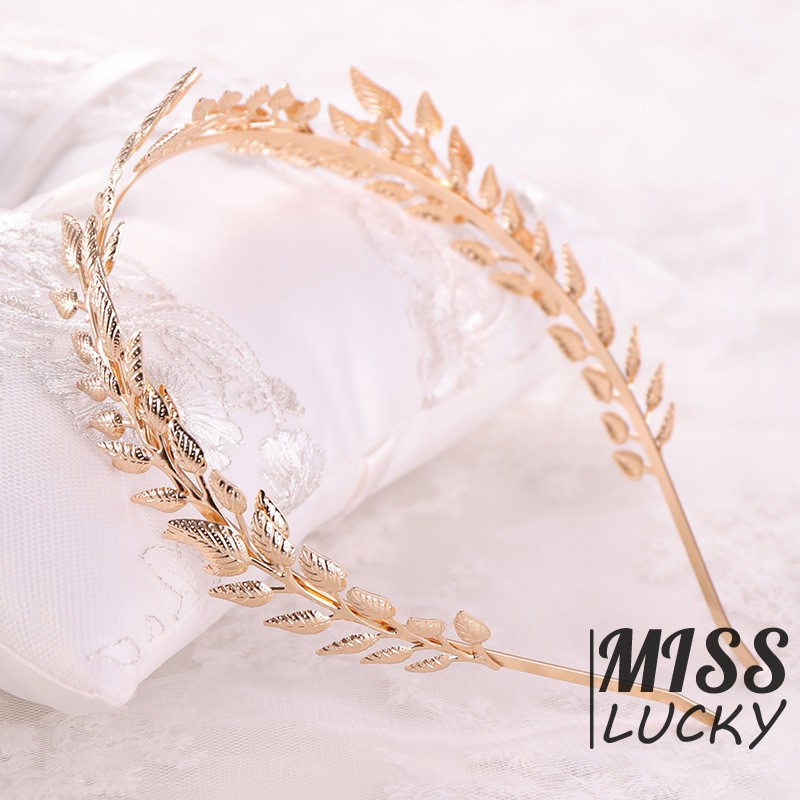 Băng đô cài tóc hình chiếc lá thời trang thanh tú cho nữ