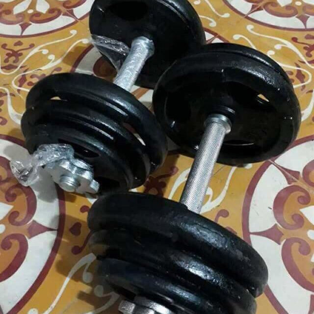 Bộ tạ tháo lắp 21.8kg ( 40 kg tạ và 2 đòn 35cm)