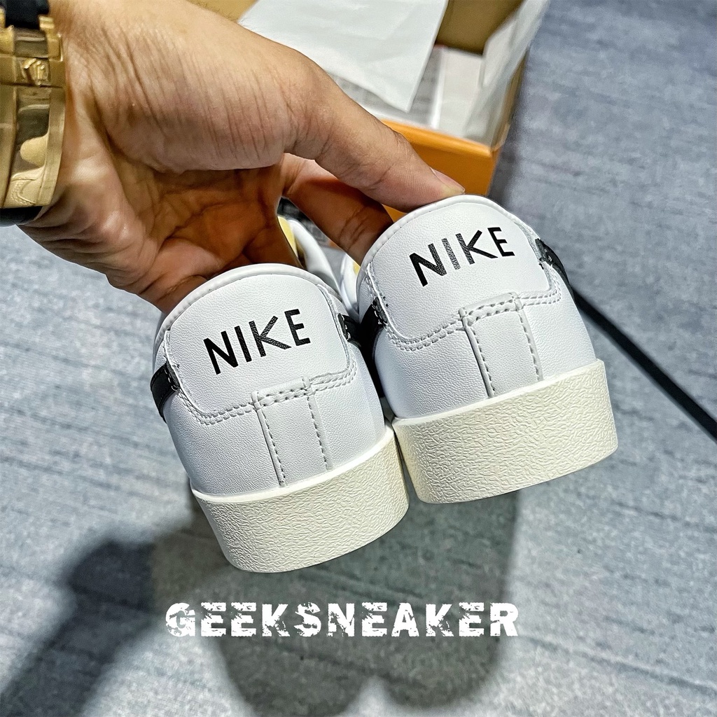 [GeekSneaker] Giày bóng rổ Nike Blazer Low ’77 Vintage ‘White Black’ DA6364-101