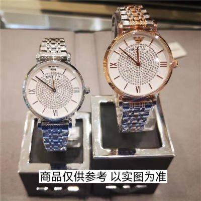 Đồng Hồ quartz Đính Đá Chất Liệu Thép Không Thấm Nước Thời Trang 2022 Dành Cho Cặp Đôi