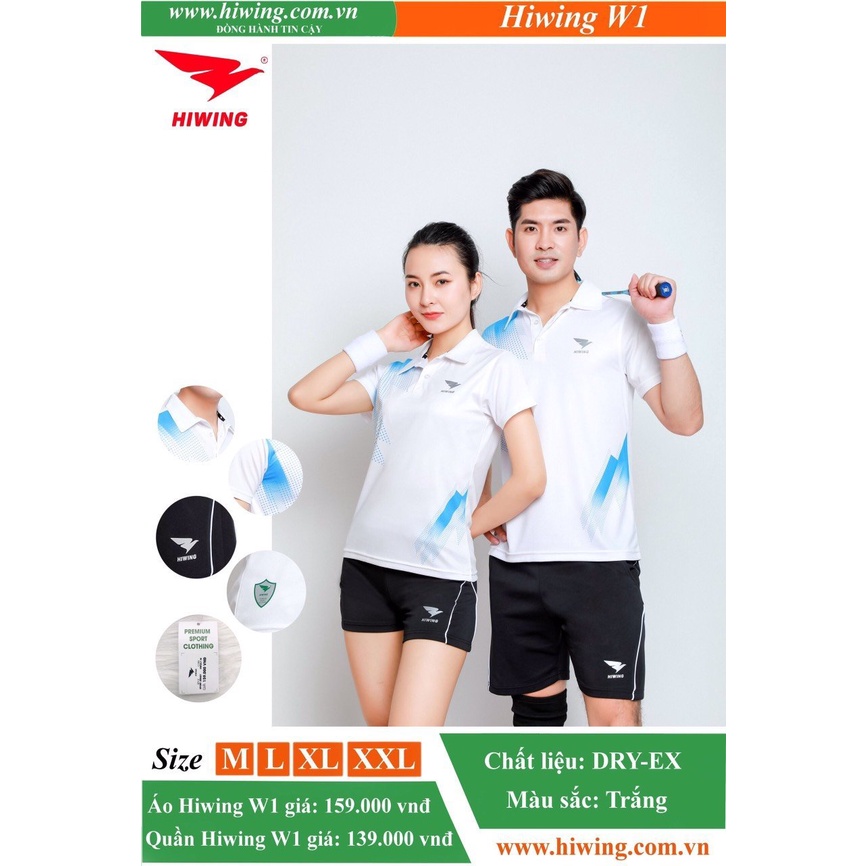 Áo thể thao Hiwing chính hãng - Chất vải mè siêu mát, thấm hút mồ hôi tốt