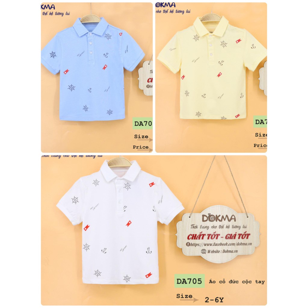 (2-6Y) Áo polo cộc tay cho bé trai - DOKMA