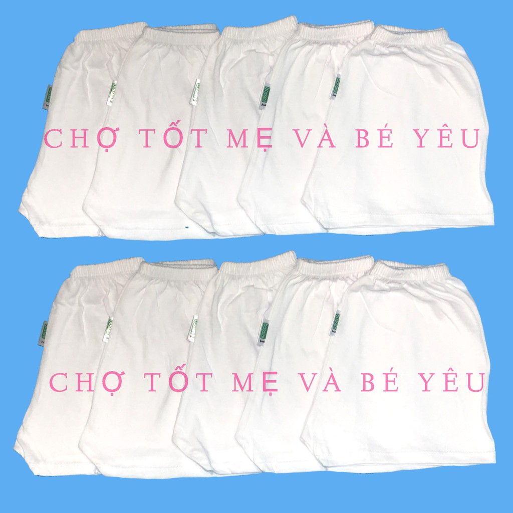 [RẺ ĐẸP] SET 10 QUẦN ĐÙI CHỤC BOSSINI COTTON MÁT