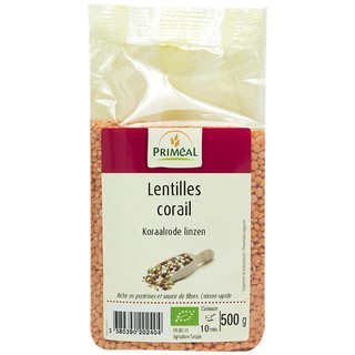 Đậu lăng đỏ hữu cơ Primeal 500g