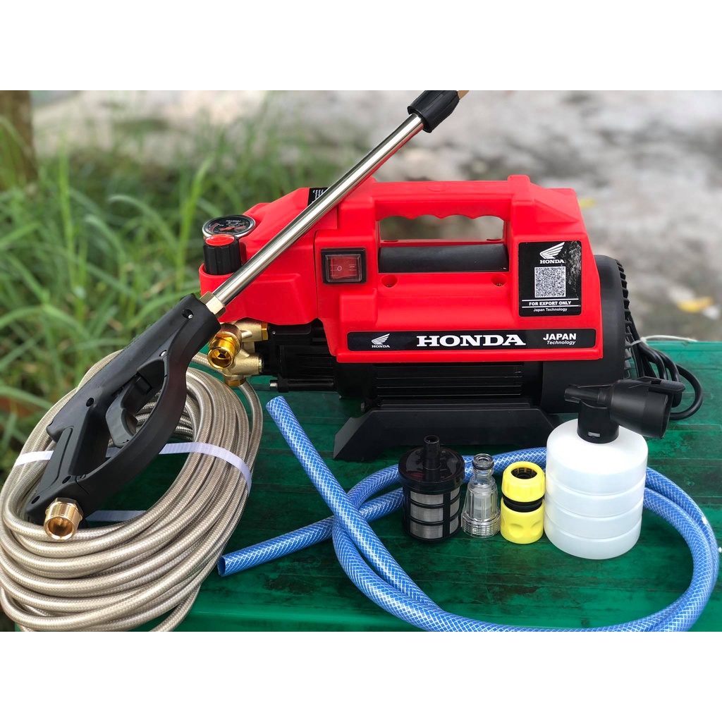 Máy rửa xe HON.DA 3500W có chỉnh áp đầy đủ phụ kiện, Máy rửa xe lõi đồng 100% siêu bên siêu bền
