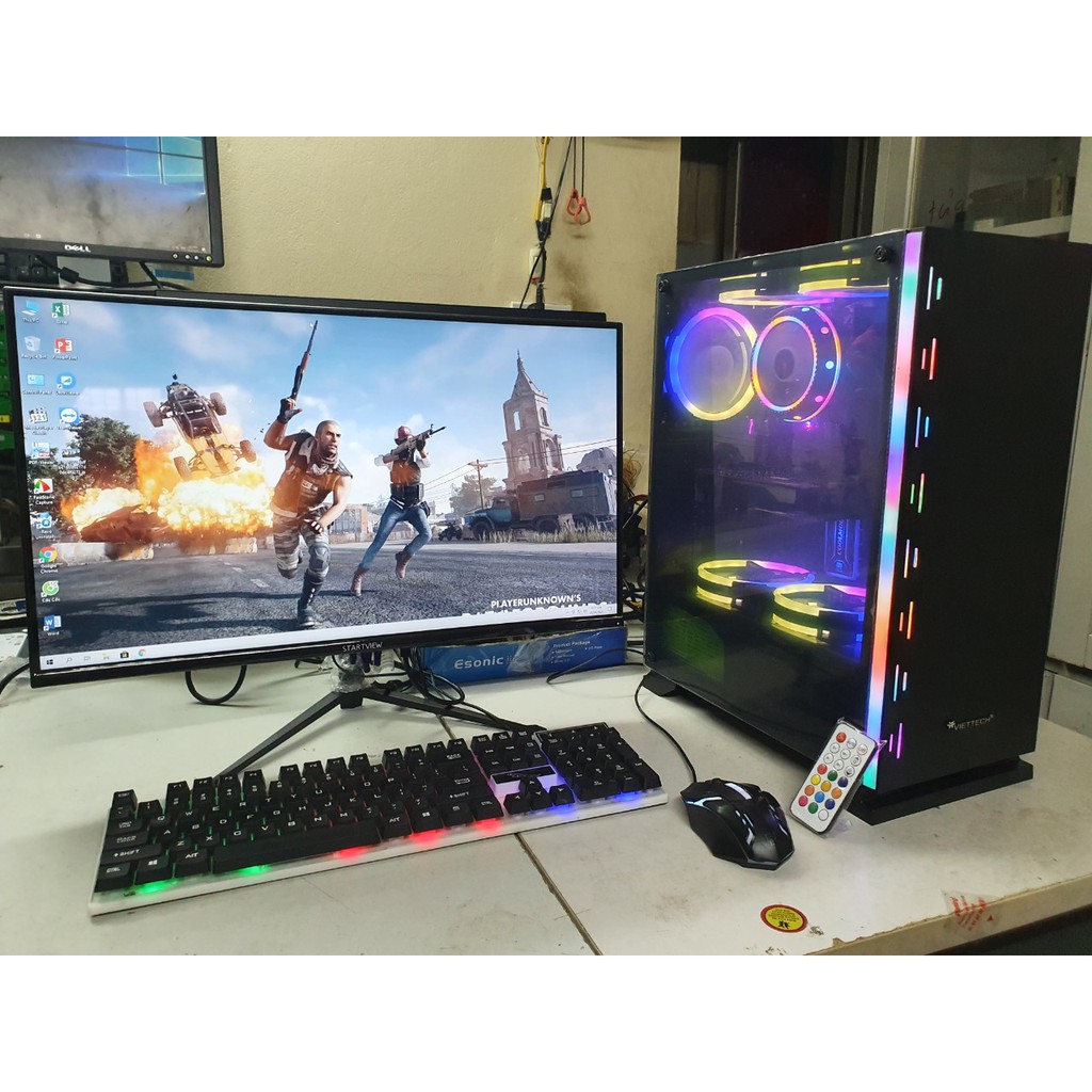 [PC ĐỘ LED] Bộ máy tính chơi chơi game màn 24 mới full box | BigBuy360 - bigbuy360.vn