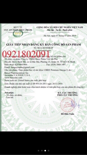 VIÊN DẦU CÁ OMEGA-3 UBB 100v NHẬP TỪ MỸ