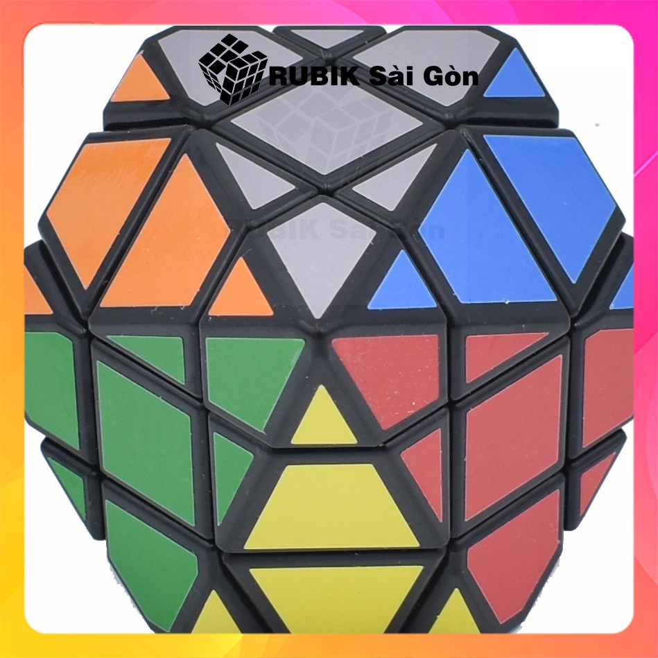 Rubik Dipyramid Biến Thể 6 Corner Hexagonal, Rubic Pha Lê 12 Mặt Siêu Xịn, Đẹp, Lạ Mắt, Độ Khó Cao