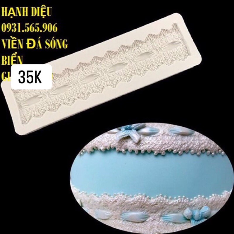 Khuôn Silicone Viền Đá Sóng Biển