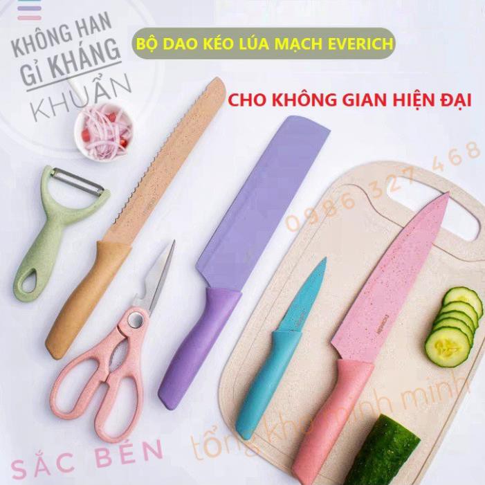 Bộ Dao Nhật Đa Năng Asakh 6 Món Cao Cấp - CHẮC CHẮN, SẮC BÉN -Giá sỉ