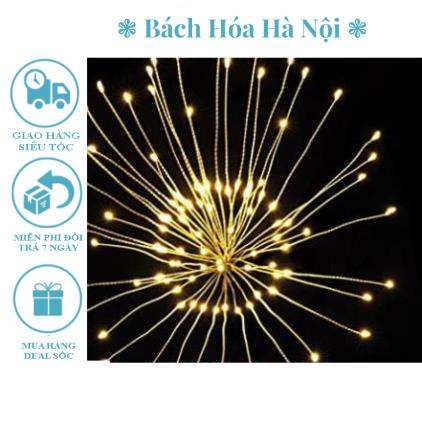 Bộ 5 Dây Đèn Led 500 Bóng Hình Pháo Hoa, Trang Trí Sân Vườn, Giáng Sinh Độc Đáo
