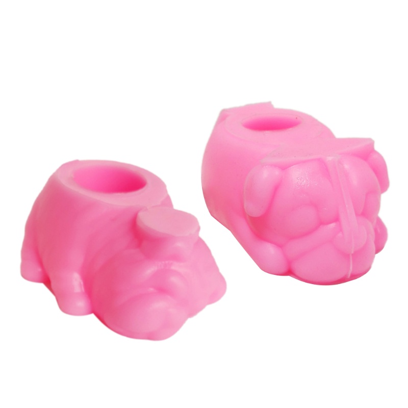 Khuôn silicone làm chậu cây mọng nước hình chú chó DIY